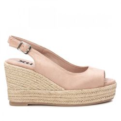 Cuña antelina lisa Xti Beige