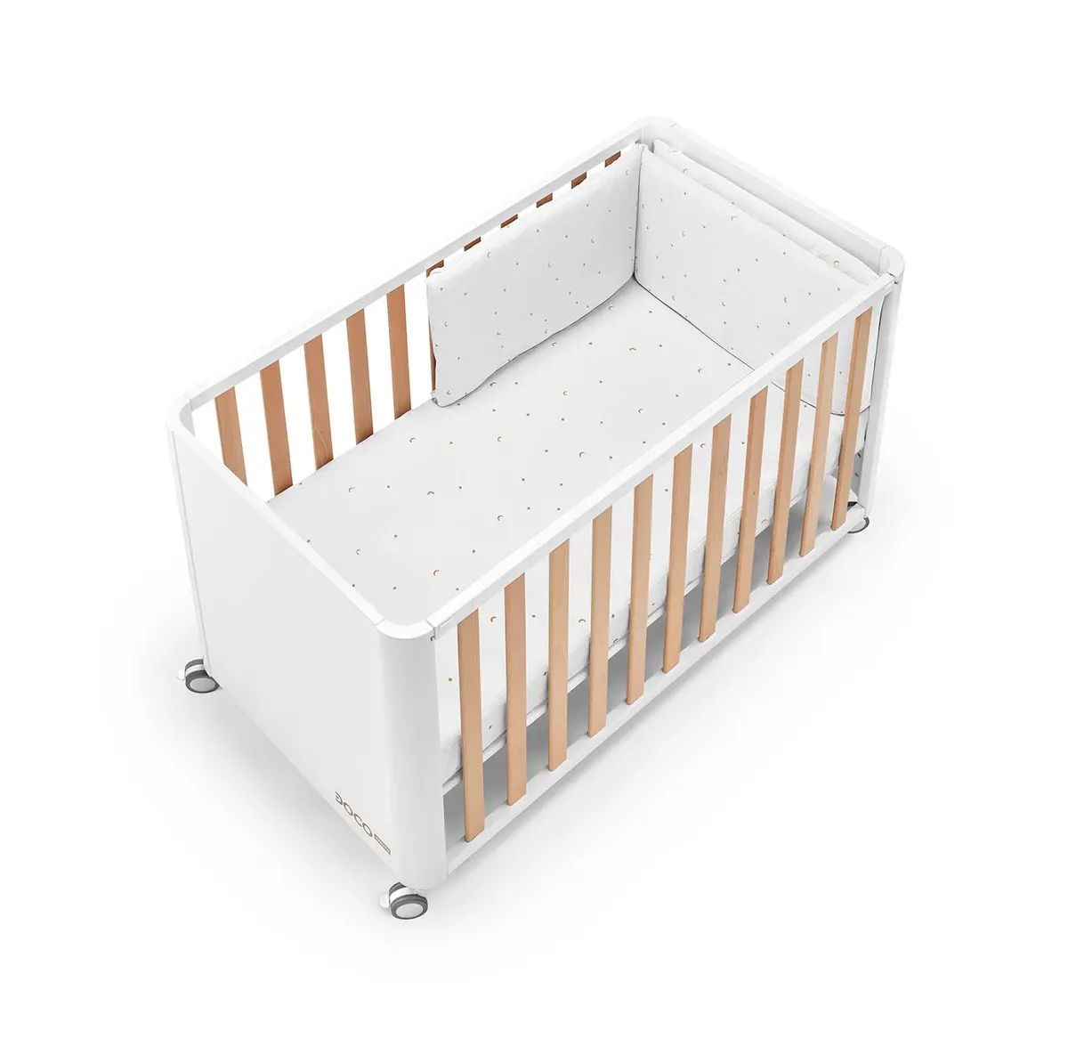 Cuna colecho DOCO STYLE 120x60 con textil y colchón de Cotinfant