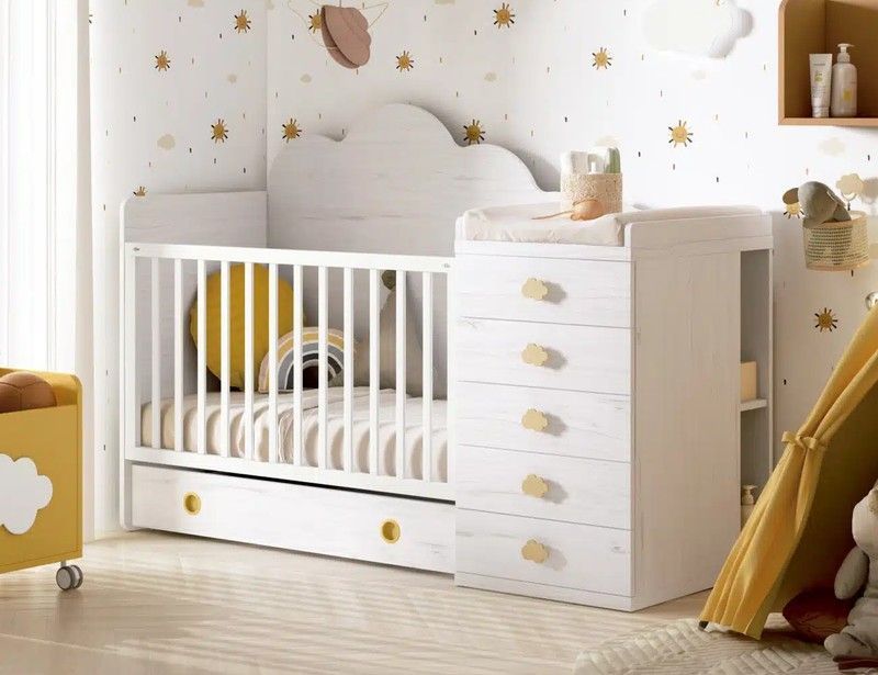 Cuna convertible Ros Elite Plus 120 x 60 + cajón inferior