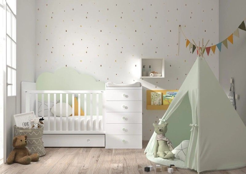 Cuna convertible Ros Elite Plus 140 x 70 + 2 cajones inferiores