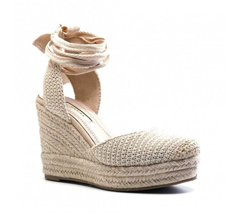 Cuña Crochet Natural Marca Corina REF. M3355