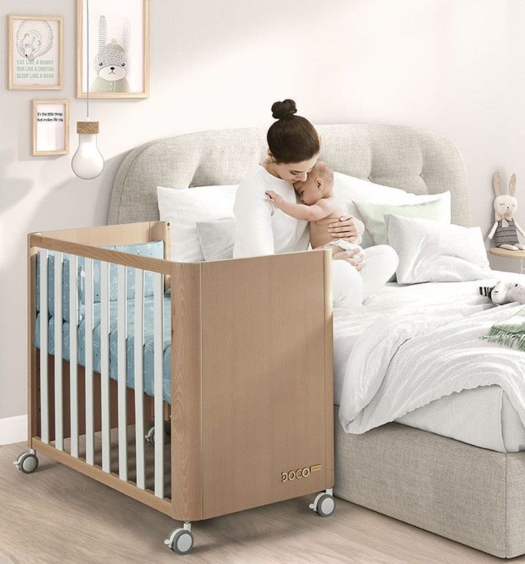 Cuna de colecho DOCO Sleeping WOOD 120x60 - Completa
