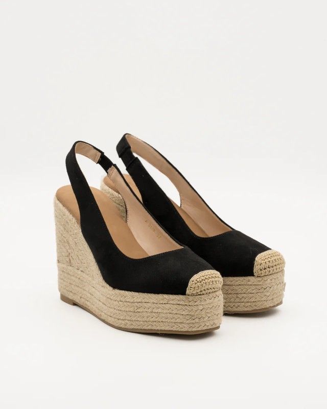 Cuña De Esparto Destalonado Negro