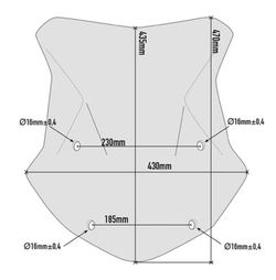 Cupula ahumada sin herrajes r 1250 gs adventure 19>21 y 1200 gs adventure 14>18