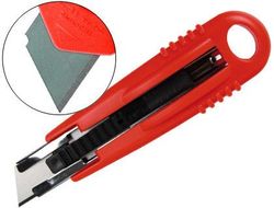 Cuter Q-Connect de Seguridad con Cuchilla Retractil
