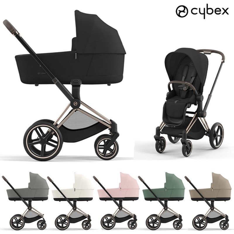 Cybex Priam Dúo chasis Rosegold tejido Comfort