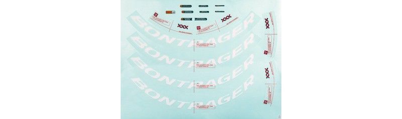 Decal bontrager aeolus xxx 6 white/red