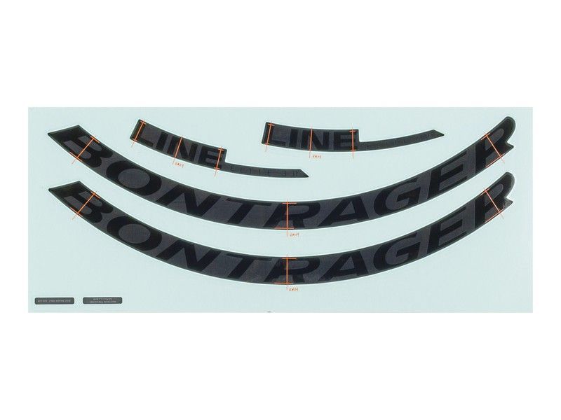 Decal bontrager line elite 30 29"" black/black