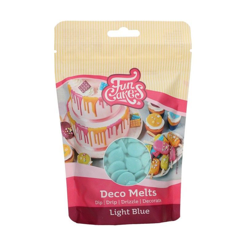 Deco melts azul claro 250 grs funcakes