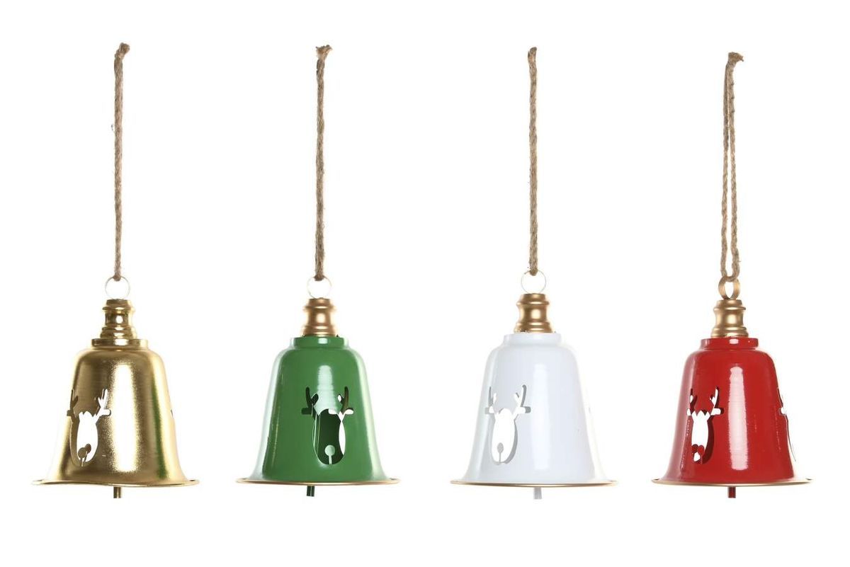 Decoracion Colgante Arbol Navidad Campanas Metálicas para Arbol Navidad