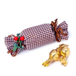 Decoración navideña caramelo y acebo con 2 crokichoc*