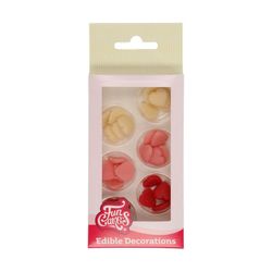 Decoración postres mazapán corazones 30 uds funcakes