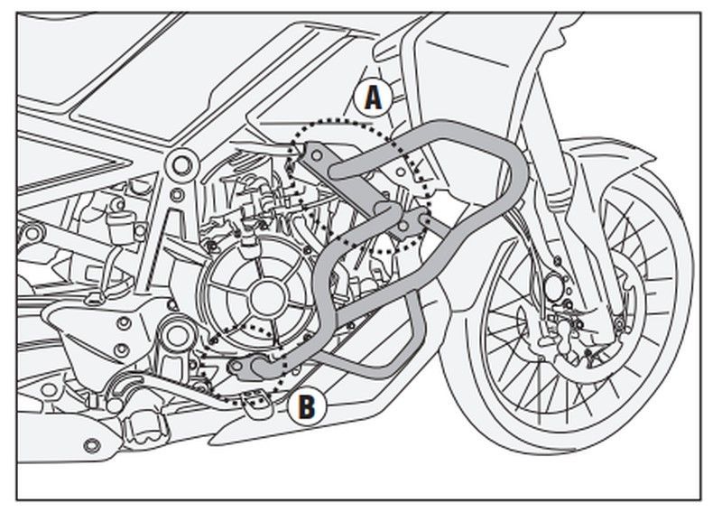 Defensa motor Aprilia Tuareg 660 (21 > 23)