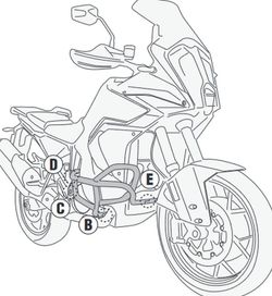 Defensas de motor negro KTM 1290 Super Adventure S (21 > 22) Givi TN7713