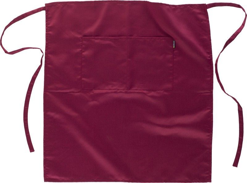 Delantal 2 bolsillos 70x65 Granate