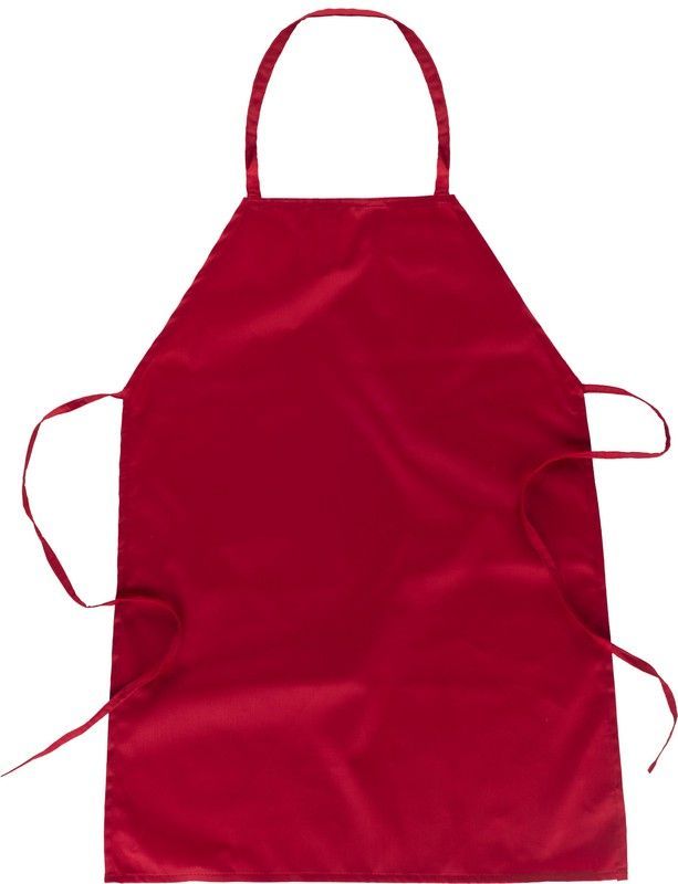 Delantal clásico largo 90x70 sin bolsillos Rojo