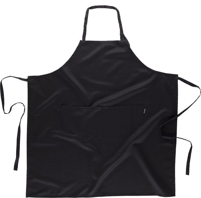 Delantal con peto 2 bolsillos 95x90 Negro