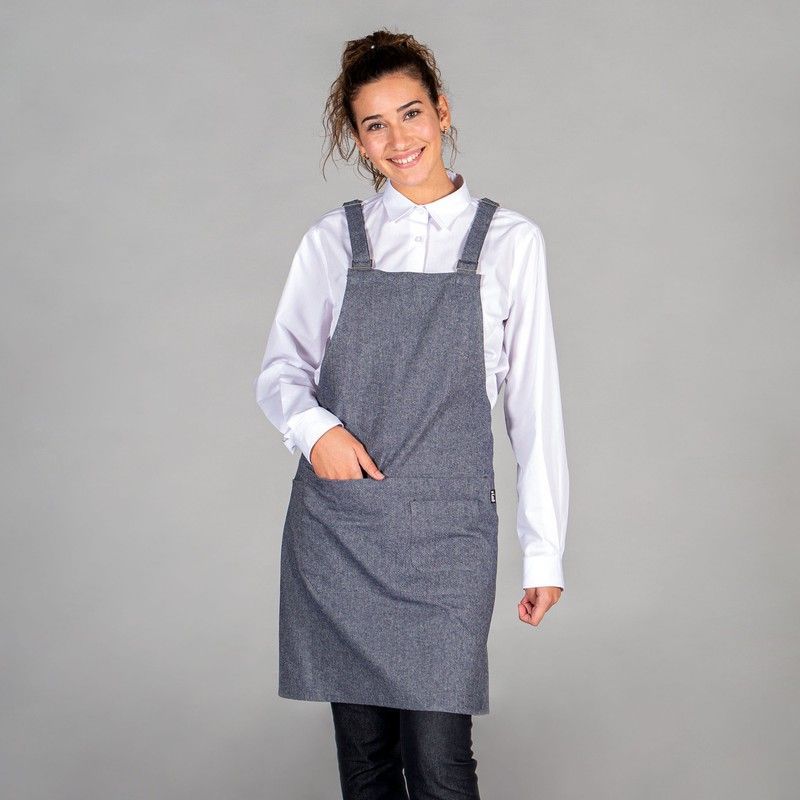 Delantal Con Peto Loneta  86x77 Cm