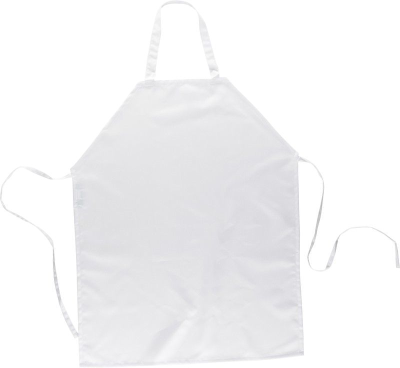 Delantal con peto sin bolsillos 90x70 Blanco