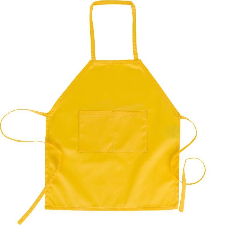 Delantal con peto y bolsillo Amarillo