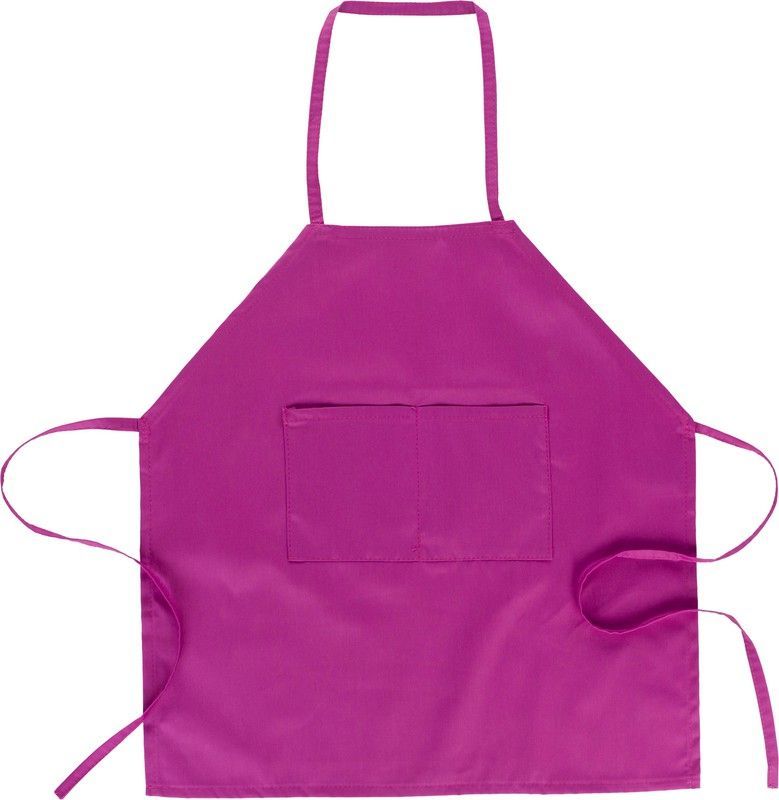 Delantal con peto y bolsillo Rosa Fucsia