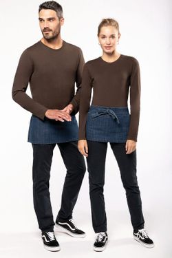 Delantal corto algodón