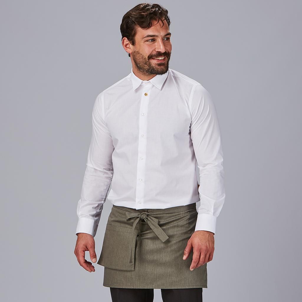 Delantal corto bolsillo cartera colores