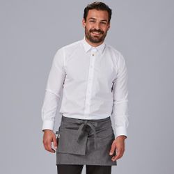 Delantal Corto Bolsillo Cartera Sarga Reciclada 35x67 Cm