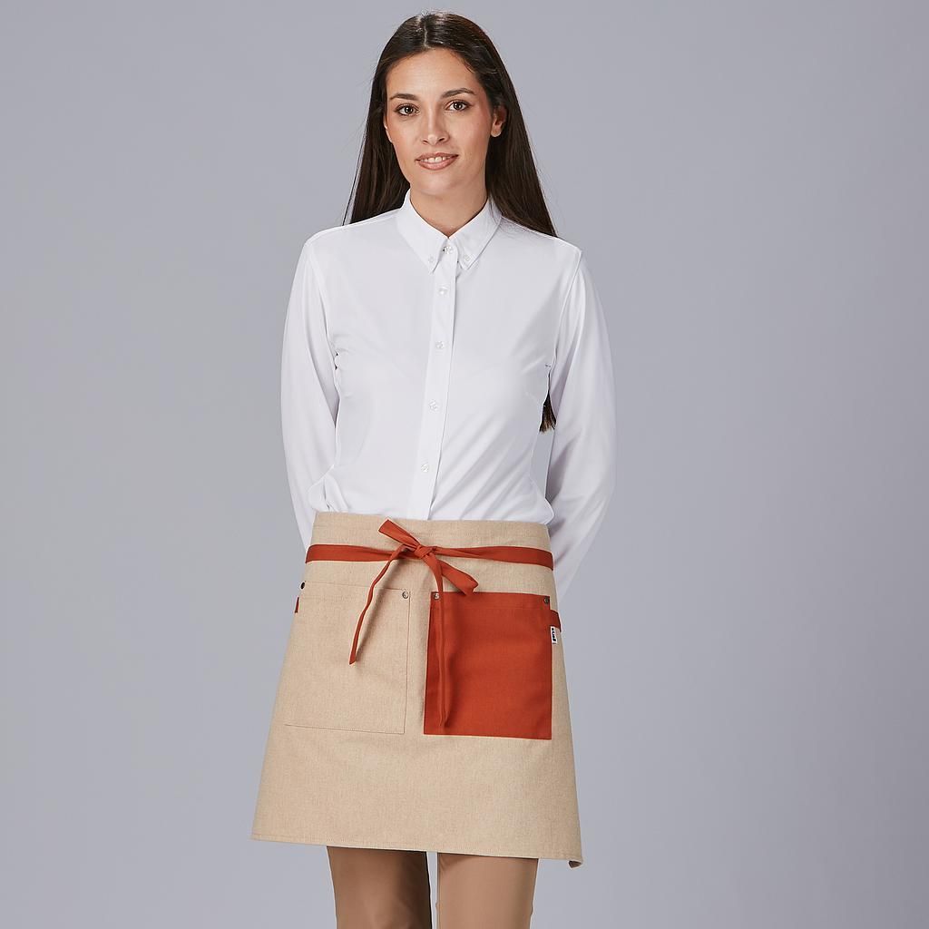 Delantal corto bolsillo colores