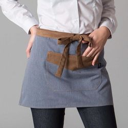 Delantal corto combinado antelina