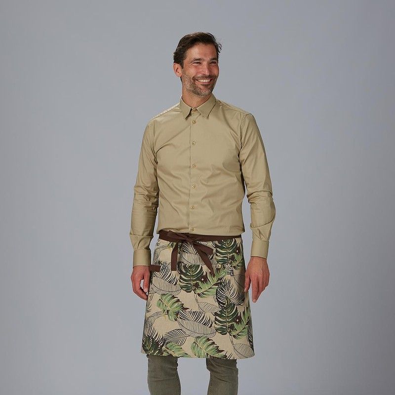 Delantal corto Flores