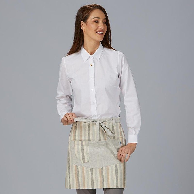 Delantal corto rayas