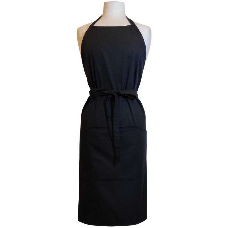 Delantal de camarero completo negro