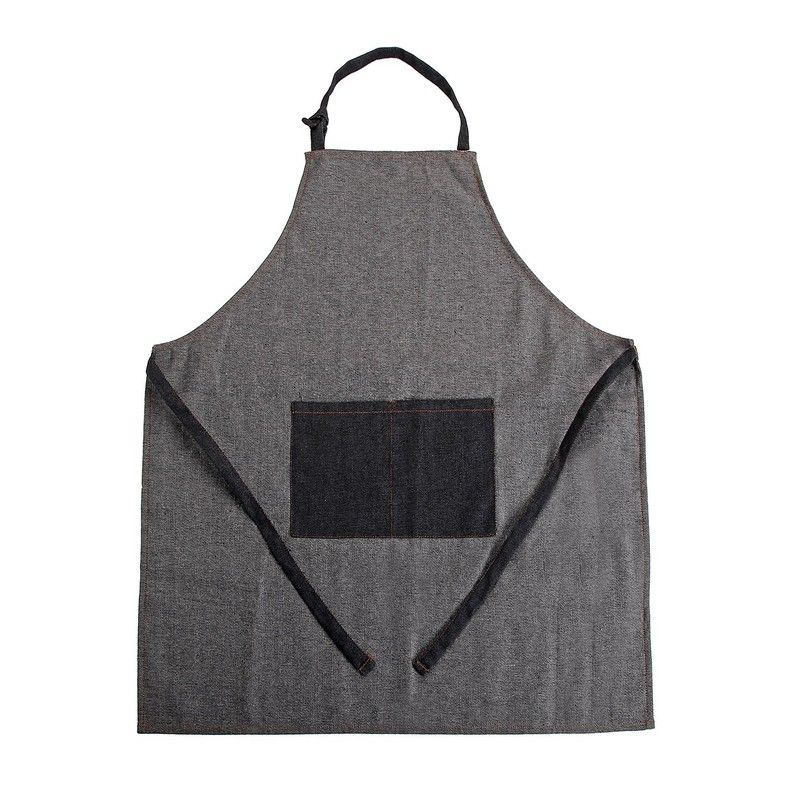 Delantal de cocina gris