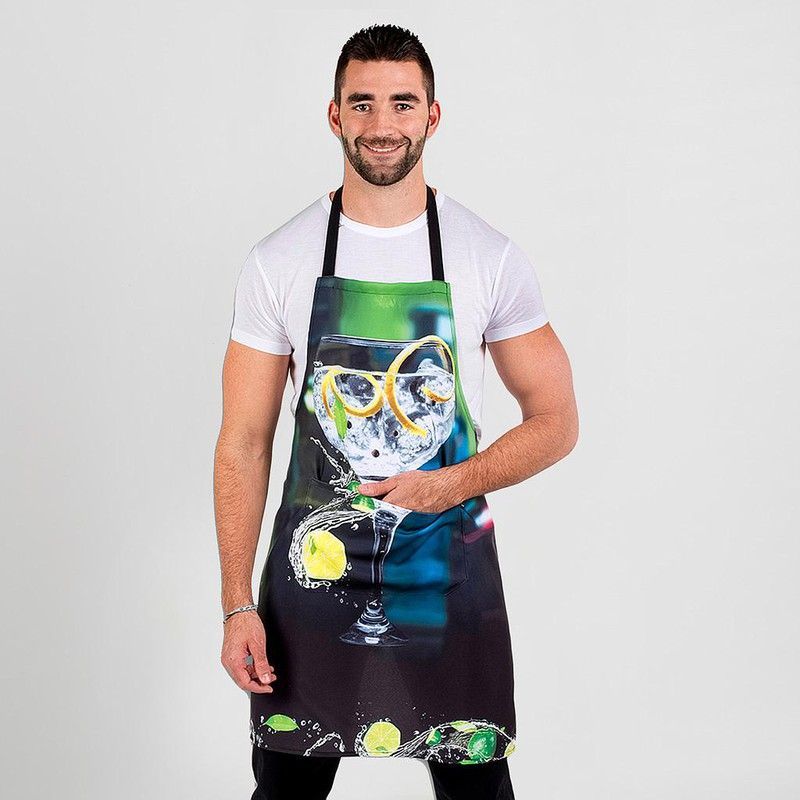 Delantal estampado gintonic