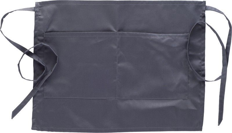 Delantal francés 35x50 con 2 bolsos Gris