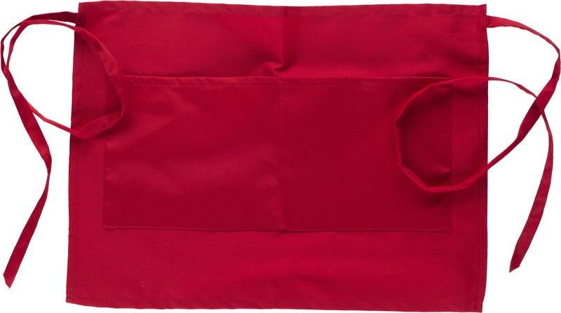 Delantal francés 35x50 con 2 bolsos Rojo