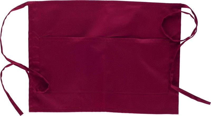 Delantal francés 35x50cm con 2 bolsos Granate