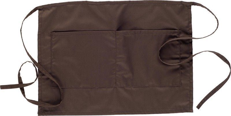 Delantal francés 35x50cm con 2 bolsos Marrón