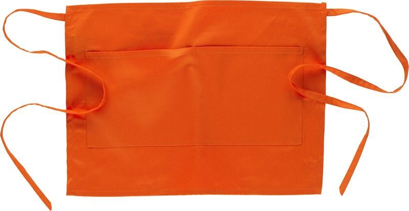 Delantal francés 35x50cm con 2 bolsos Naranja