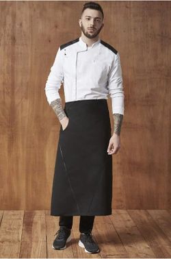 Delantal Francés hebilla negro