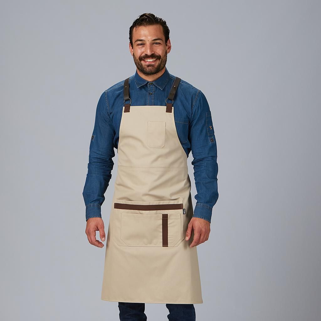 Delantal herrajes piel colores