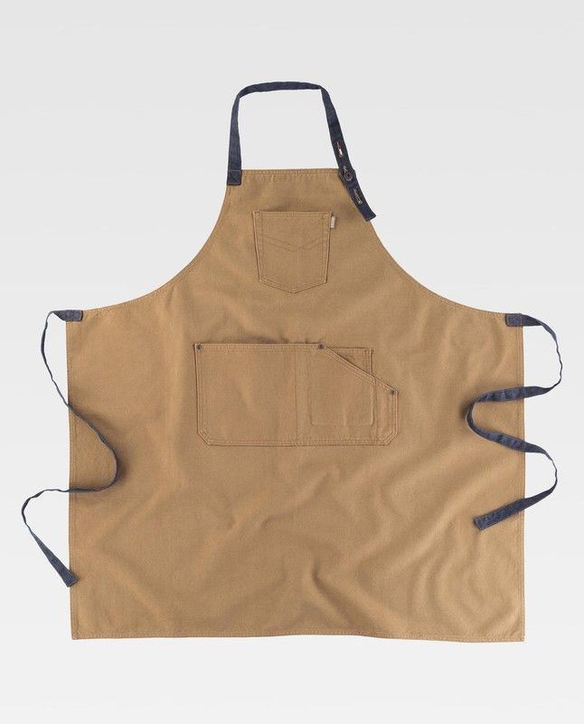 Delantal largo tejido Canvas 90x95 Beige