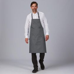 Delantal Peto Remaches Sarga Reciclada 86x74 Cm