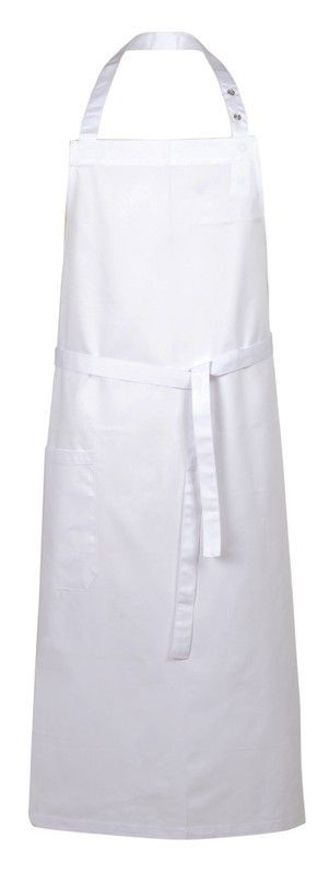 Delantal presiones blanco