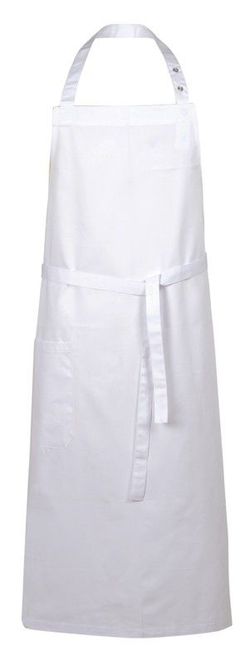 Delantal presiones blanco