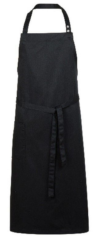 Delantal presiones negro