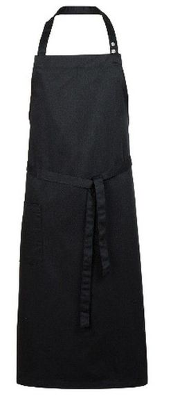 Delantal presiones negro