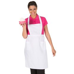 Delantal Puntilla Vichy  C.G. 80x54 Cm