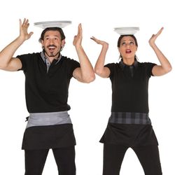 Delantal sin peto corto y bolsillo Raya  30x60